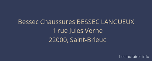 Bessec Chaussures BESSEC LANGUEUX