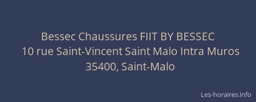 Bessec Chaussures FIIT BY BESSEC