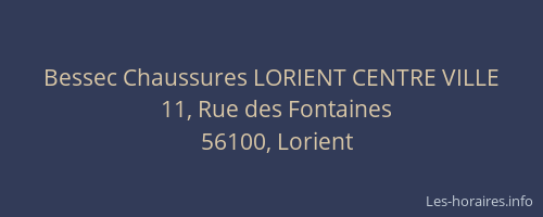 Bessec Chaussures LORIENT CENTRE VILLE
