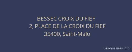 BESSEC CROIX DU FIEF