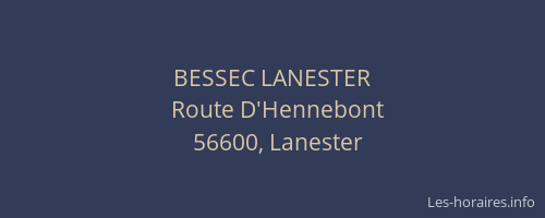 BESSEC LANESTER