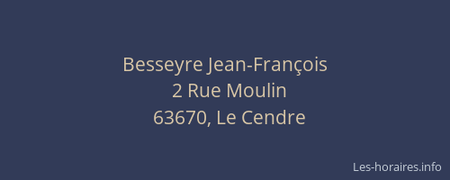 Besseyre Jean-François