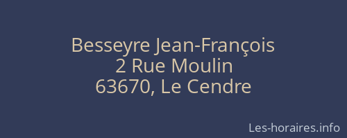 Besseyre Jean-François