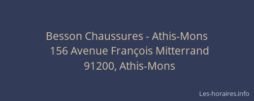 Besson Chaussures - Athis-Mons