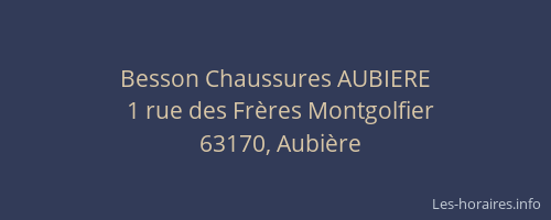 Besson Chaussures AUBIERE
