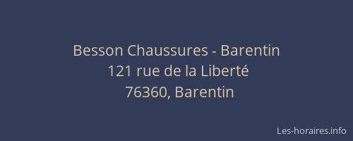 Besson Chaussures - Barentin