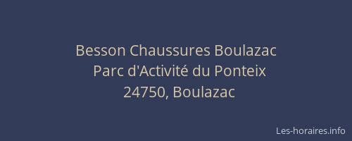 Besson Chaussures Boulazac