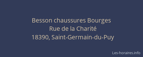 Besson chaussures Bourges