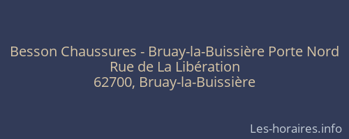 Besson Chaussures - Bruay-la-Buissière Porte Nord