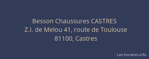 Besson Chaussures CASTRES