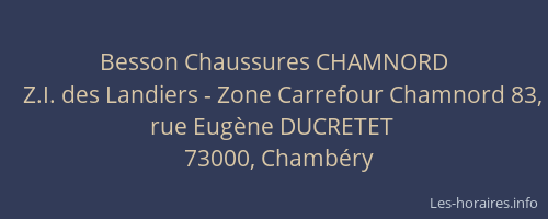 Besson Chaussures CHAMNORD