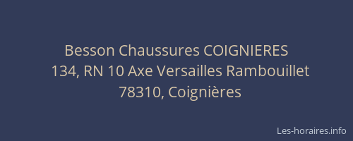 Besson Chaussures COIGNIERES