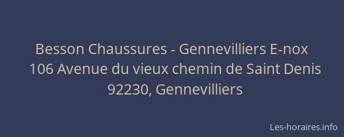 Besson Chaussures - Gennevilliers E-nox