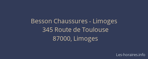 Besson Chaussures - Limoges