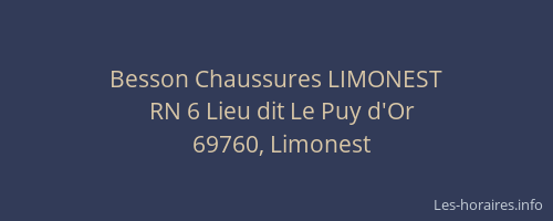 Besson Chaussures LIMONEST