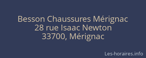 Besson Chaussures Mérignac