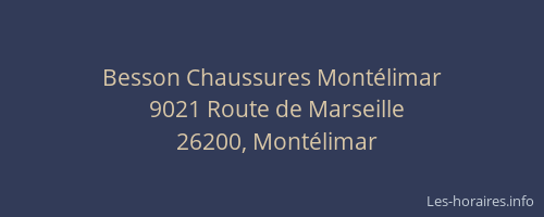 Besson Chaussures Montélimar