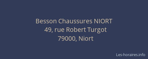 Besson Chaussures NIORT