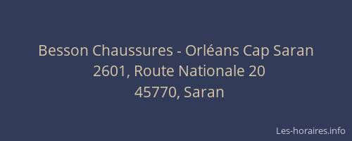 Besson Chaussures - Orléans Cap Saran