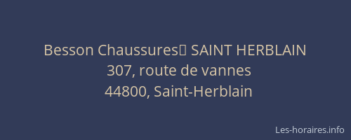 Besson Chaussures	 SAINT HERBLAIN