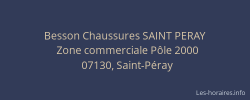 Besson Chaussures SAINT PERAY