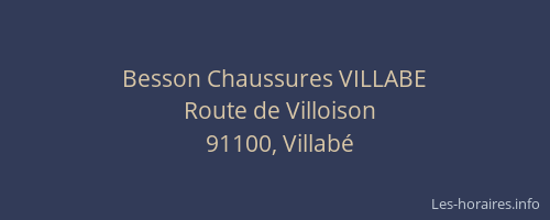 Besson Chaussures VILLABE