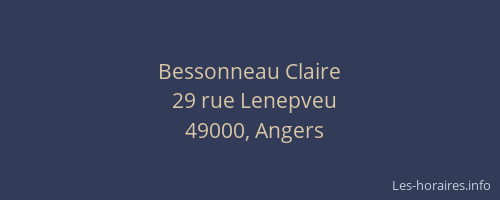 Bessonneau Claire