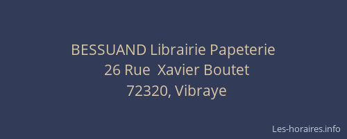 BESSUAND Librairie Papeterie