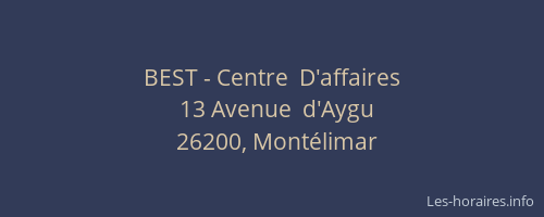 BEST - Centre  D'affaires