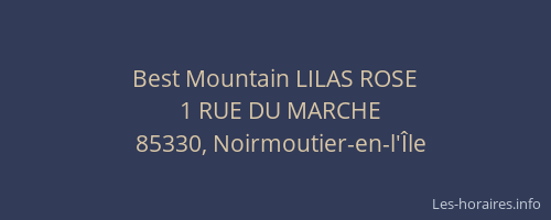 Best Mountain LILAS ROSE