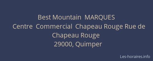 Best Mountain  MARQUES