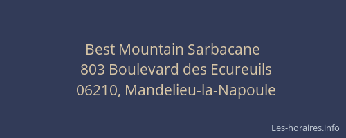 Best Mountain Sarbacane