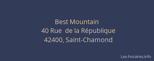 Best Mountain