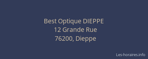 Best Optique DIEPPE