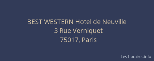 BEST WESTERN Hotel de Neuville