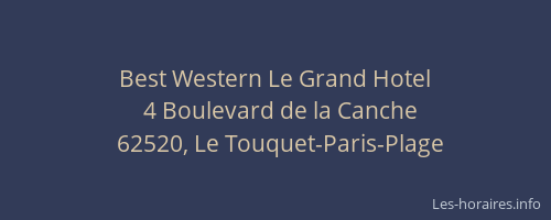 Best Western Le Grand Hotel