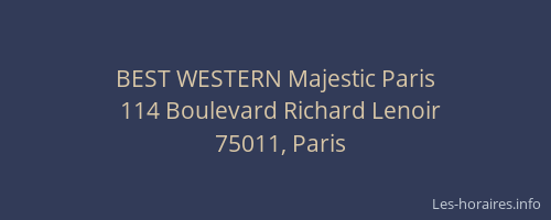 BEST WESTERN Majestic Paris