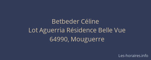 Betbeder C&eacute;line