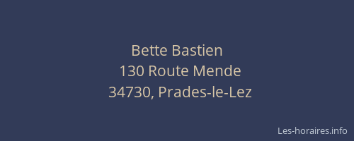 Bette Bastien