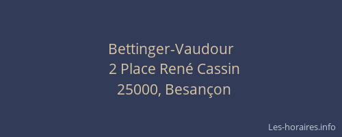 Bettinger-Vaudour