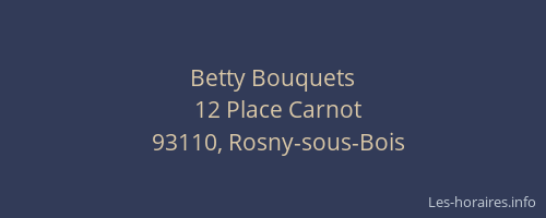 Betty Bouquets