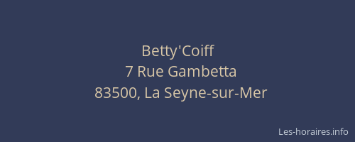 Betty'Coiff