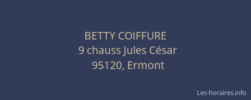 BETTY COIFFURE