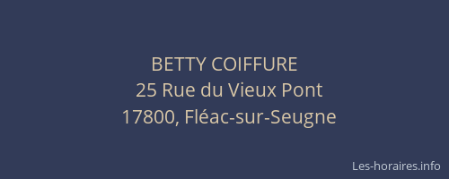 BETTY COIFFURE
