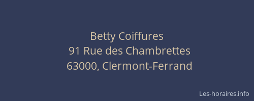 Betty Coiffures