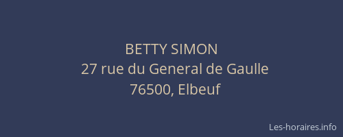 BETTY SIMON