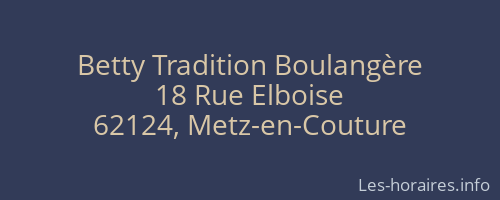 Betty Tradition Boulangère