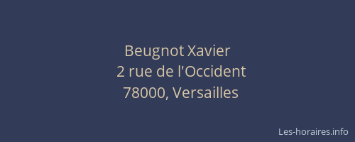 Beugnot Xavier
