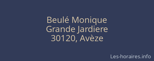 Beulé Monique