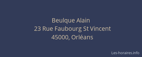 Beulque Alain